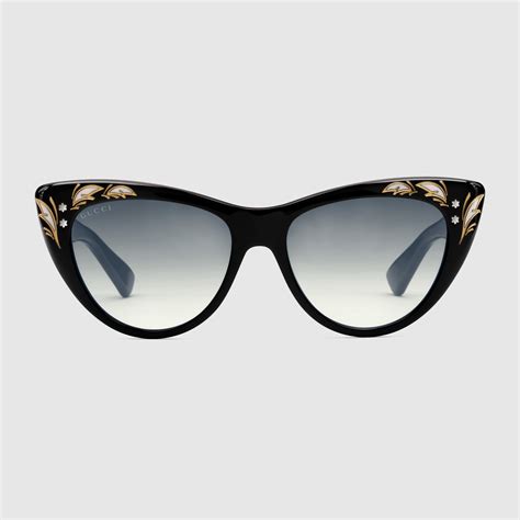 gucci cat sunglasses|designer oversized cat eye sunglasses.